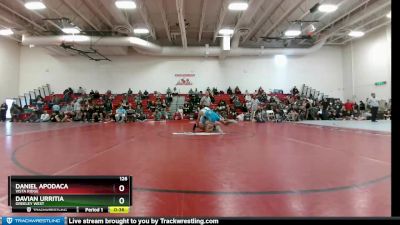 126 lbs 7th Place Match - Daniel Apodaca, Vista Ridge vs Davian Urritia, Greeley West