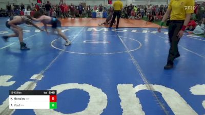 S-133 lbs Consi Of 4 - Kaden Hensley, WV vs Asa Yost, WV