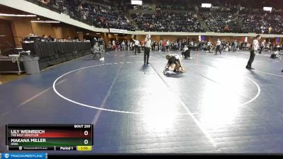 136 lbs Round 3 - Makana Miller, Iowa vs Lily Weinreich, The Best Wrestler