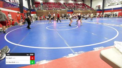 140 lbs Consolation - Brendan Bell, Fort Gibson vs Breylon Burdick, Sapulpa High School