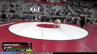 53 lbs Quarterfinal - Angelina Cassioppi, IL vs Ava Ward, MO