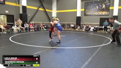 155 lbs Round 2 (4 Team) - Layla Risler, Badger Girls Elite vs Temprence Watson, Missouri