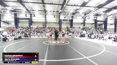 170 lbs Round 2 (3 Team) - Nikita Dhaliwal, Menlo College vs Hannah Broderick, Snow University