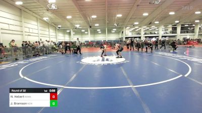 130 lbs Round Of 32 - Nicolas Hebert, Bonny Eagle vs Jacob Bramson, New England Gold WC