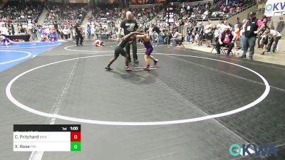 Consi Of 8 #1 - Cael Pritchard, Bristow Youth Wrestling vs Xavier Rose, Pin-King All Stars