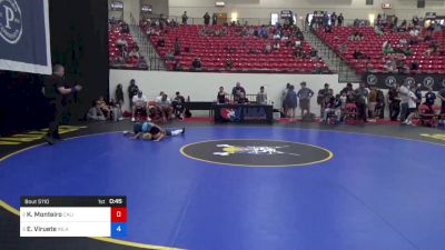 35 kg Cons Semis - Karson Monteiro, California vs Elijah Viruete, Inland Elite Wrestling Club