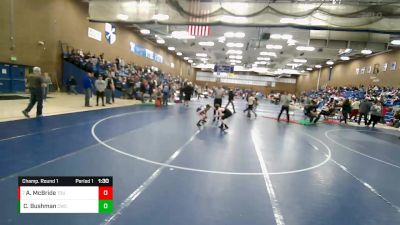 100 lbs Champ. Round 1 - Aaron McBride, Top Of Utah vs Cooper Bushman, Champions Wrestling Club