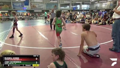 65 lbs Placement Matches (8 Team) - Korr Chambers, Level Up vs Nicholas Griffith, Louisiananimals Black