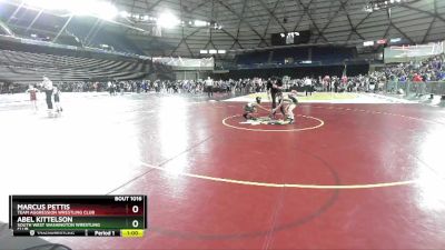 63 lbs Champ. Round 1 - Marcus Pettis, Team Aggression Wrestling Club vs Abel Kittelson, South West Washington Wrestling Club