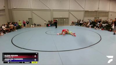 122 lbs Semis & 3rd Wb (16 Team) - Alexis Segura, Colorado vs Angelina Cassioppi, Illinois