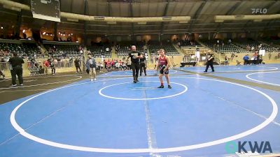 105 lbs Consi Of 8 #1 - Kingston McFadden, Tuttle Wrestling vs Hailey Miller, Ponca City Wrestling