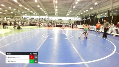 85 lbs Rr Rnd 3 - Shay Krysinski, Micky's Minions Blue vs Jett Hines, Felix Wrestling Academy