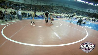 52 lbs Round Of 16 - Kol Burd, Weatherford Youth Wrestling vs Patrick Sanchez, Keystone Wrestling Club