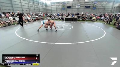 182 lbs Semis & 3rd Wb (16 Team) - Jackson Rotterman, Missouri Red vs Frederick Hammond, Michigan Blue