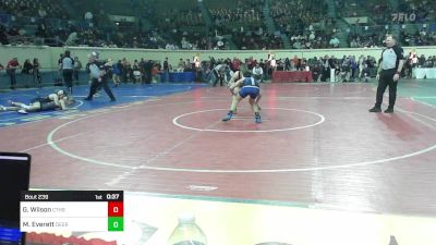 100 lbs Consi Of 8 #2 - Gannon Wilson, Catoosa HS vs Max Everett, Deer Creek Middle School