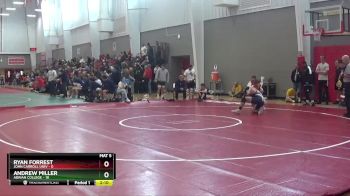157 lbs Finals (2 Team) - Andrew Miller, Adrian College vs Ryan Forrest, John Carroll Univ