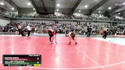 130 lbs Cons. Round 2 - Mallory Stockton, Owensville Kids Wrestling Club-AAA vs Easton Smith, Lawson Youth Wrestling Club-AA