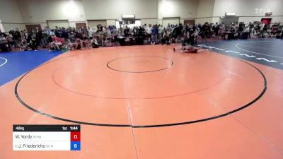 48 kg Cons 16 #2 - William Yordy, Pennsylvania vs Joel Friederichs, No Nonsense Wrestling