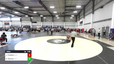 130 lbs Quarterfinal - Jake Vreeken, Cortez vs Sergio Macias, Mustang WC