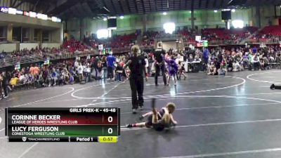 45-48 lbs Quarterfinal - Lucy Ferguson, Conestoga Wrestling Club vs Corinne Becker, League Of Heroes Wrestling Club