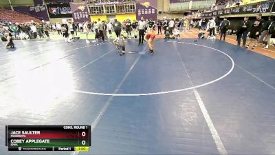 126 lbs Cons. Round 1 - Cobey Applegate, Iowa vs Jace Saulter, Minnesota