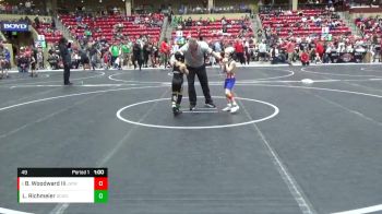 49 lbs Cons. Round 4 - Bryan Woodward Iii, Jeff West Wrestling Club vs Loran Richmeier, Garden City Wrestling Club