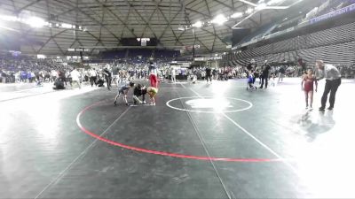 43 lbs Cons. Round 3 - Hunter Moser, Eatonville Cruisers Wrestling vs Leia Cantu, Moses Lake Wrestling Club