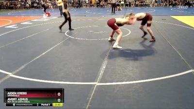 140 lbs Cons. Round 2 - Aiden Krebs, Springfield vs Avery Asmus, BEA (Blue Earth Area)