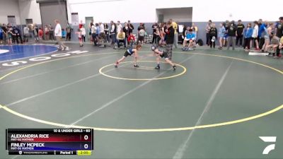 60 lbs Rr1 - Alexandria Rice, Mat-Su Matmen vs Finley McPeck, Mat-Su Matmen