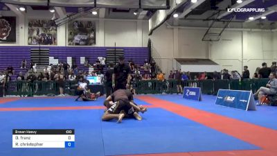 Daniel Franz vs Ryan Christopher 2019 Pan IBJJF Jiu-Jitsu No-Gi Championship