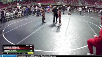 82 lbs Semifinal - Marley DeMilt, Pioneer Wrestling Club vs KaiMonie Gordon, Nebraska Wrestling Academy