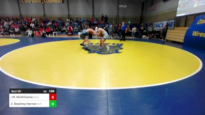 178 lbs Round Of 32 - Max McWilliams, Calvary Chapel-Santa Ana vs Zion Bowling Hernandez, Corona Del Mar