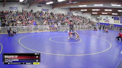 132 lbs Champ. Round 2 - Benjamin Fay, Hillsboro Mat Club vs Tytus Hardee, Sweet Home