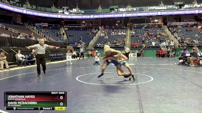 2A 144 lbs Champ. Round 1 - David McEachern, Mt Pleasant vs Jonathan Hayes, South Granville