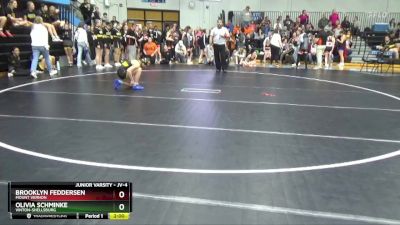 JV-4 lbs Round 1 - Brooklyn Feddersen, Mount Vernon vs Olivia Schminke, Vinton-Shellsburg