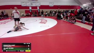 67-69 lbs Round 5 - Kingston Hart, Rough Rider WC vs Blake Olson, HRA