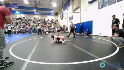 49 lbs Consi Of 8 #2 - Gwyneth Jones, Warner Eagles Youth Wrestling vs Joey Jabben, Caney Valley Wrestling