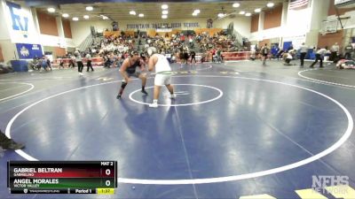 285 lbs Champ. Round 2 - Gabriel Beltran, Gabrielino vs Angel Morales, Victor Valley