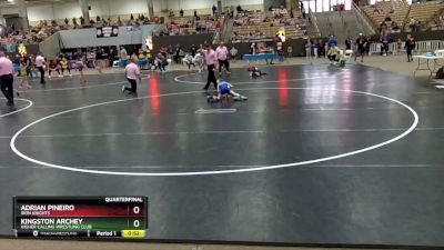 50 lbs Quarterfinal - Adrian Pineiro, Iron Knights vs Kingston Archey, Higher Calling Wrestling Club