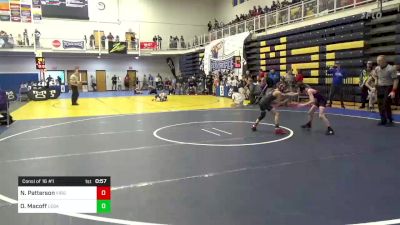 68 lbs Consi Of 16 #1 - Nathan Patterson, Virginia Patriots vs Owen Macoff, Legacy