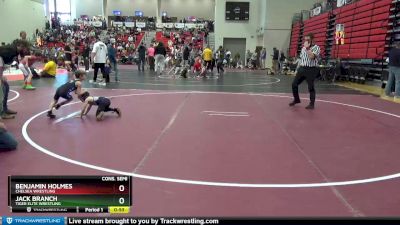 40 lbs Cons. Semi - Jack Branch, Tiger Elite Wrestling vs Benjamin Holmes, Chelsea Wrestling