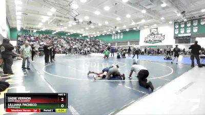 111 lbs Cons. Round 2 - Lilliana Pacheco, Burroughs vs Sadie Vernon, Santa Rosa Academy