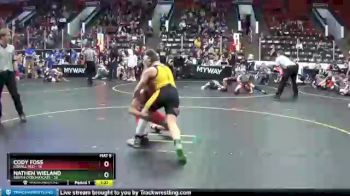 110 lbs Finals (8 Team) - Nathen Wieland, South Lyon Matcats vs Cody Foss, Lowell Red