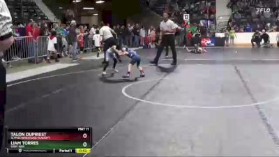 43 lbs 5th Place Match - Talon Dupriest, SlyFox Wrestling Academy vs Liam Torres, Gray Kids