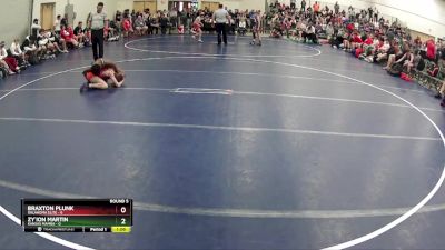 80 lbs Round 5 (6 Team) - Braxton Plunk, Oklahoma Elite vs Zy`ion Martin, Kansas Mamba