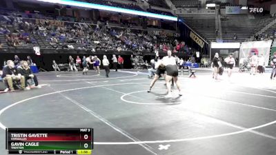 285 Class 1 lbs Quarterfinal - Tristin Gavette, Versailles vs Gavin Cagle, Trenton