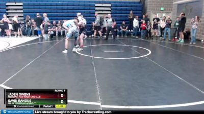 160 lbs Round 1 - Jaden Owens, Mountain Man Wrestling Club vs Gavin Rangus, All In Wrestling Academy