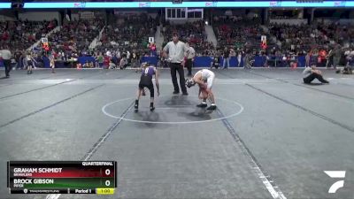 73 lbs Quarterfinal - Graham Schmidt, Brawlers vs Brock Gibson, Piper