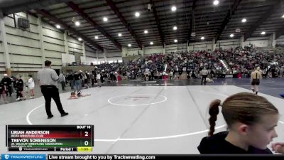 100 lbs Champ. Round 2 - Trevon Soreneson, Jr. Wildcat Wrestling Association (Richfield, UT) vs Uriah Anderson, Delta Wrestling Club