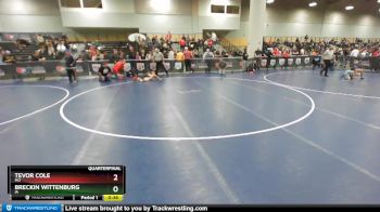 71 lbs Quarterfinal - Tevor Cole, MO vs Breckin Wittenburg, IA